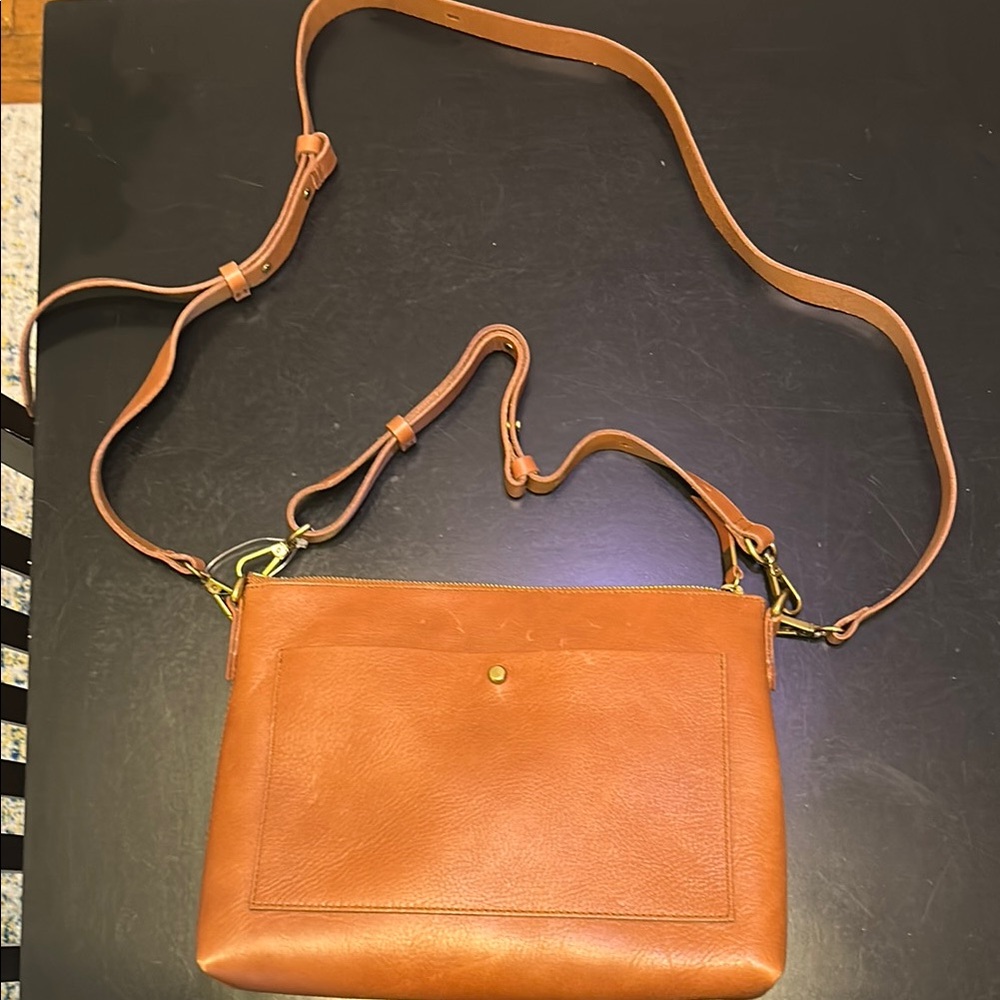 Brand new Madewell Tan Leather Crossbody Bag